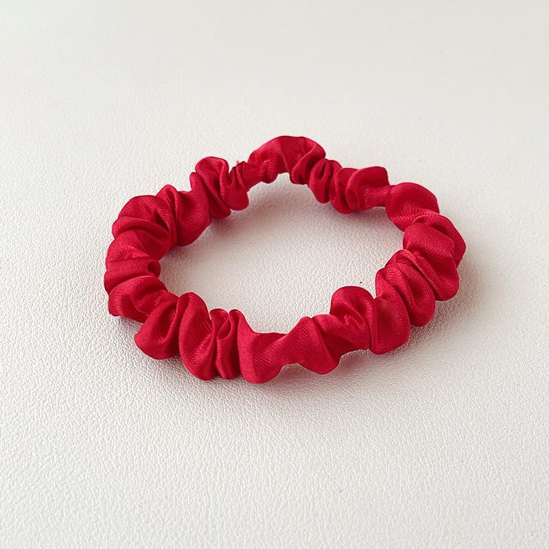 Satin Cloth Art Large Intestine Hair Band European and American Headrope Hair Accessories Simple Headband Head Flower Rubber Band Hair Accessories