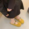 2025 summer new popular outer wear flat temperament bag head Mary Jane shoes women's lazy single shoes French half slippers