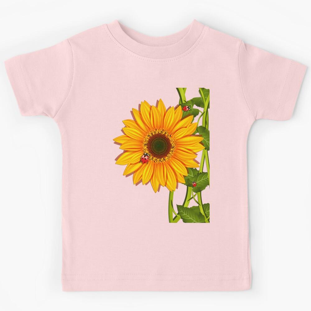 Sunflower Ladybugs Kids T-Shirt 130