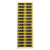 Clear Number Weight Labels for Fitness Gear Easy Application and Removal