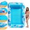 JOYFY 4 en 1 Piscina Inflable para Tomar el Sol Flotador 70" x 46" Flotadores de Piscina para Adultos con Almohada para Fiestas en el Agua Regalos