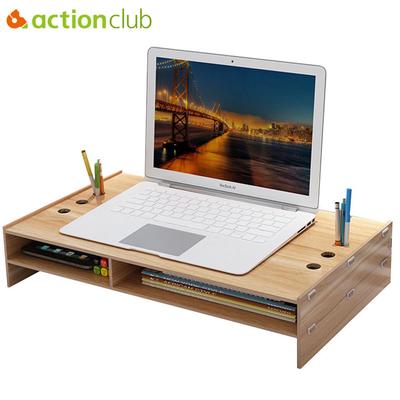 Adjule Bamboo Computer Stand Laptop Desk Notebook Computer Stand Laptop Desk Notebook