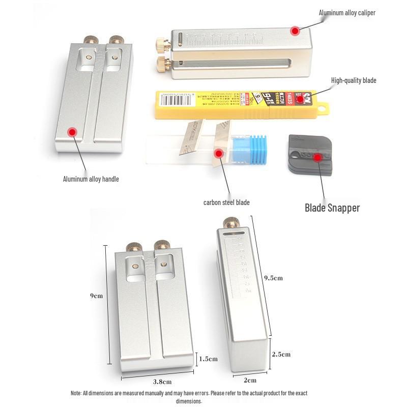 Aluminum Alloy Mini Belt Strip Cutter for Vegetable Tanned Leather