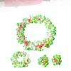 4Pcs Hawaiian Flower Wreath Set Natural Color Floral Garland Headband Necklace Bracelets for Luau Travel Party