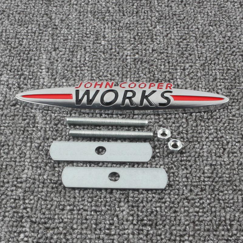 Badge Metallico JCW Etichette per Bagagliaio Auto Adesivi Accessori Decorativi Per MINI One Cooper JCW Countryman Clubman Cabrio Paceman Coupe