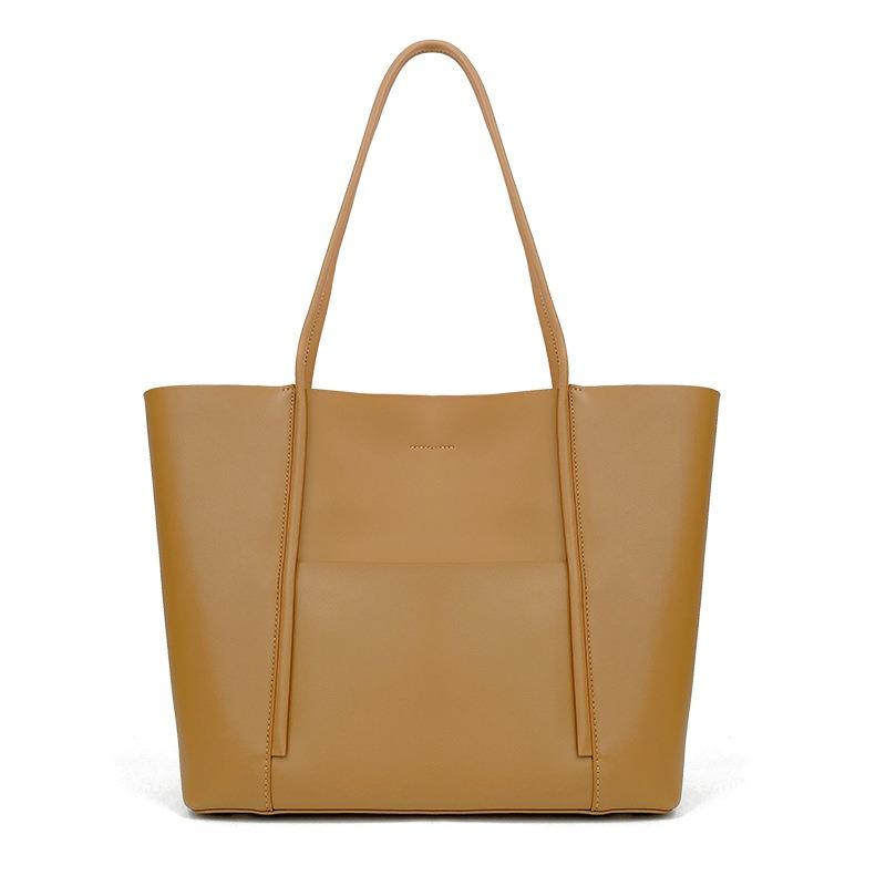 Large Bag Women's New Tote Bag Large Capacity Women's Leather Bucket Bag Women's Niche Commuter Shoulder Bag