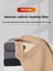 Men's V-neck Self-heating Long Sleeve German Velvet Shirt - Warm, Solid Color Autumn/Winter 2021