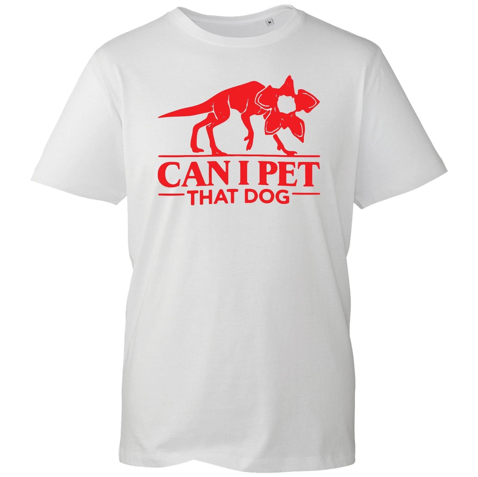 

Can I Pet That Strange Dog T-shirt Famous Series Inspired Top Men s Unisex Tee L