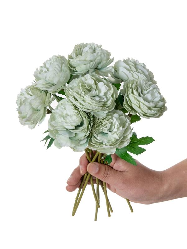 5pcs Artificial Flowers Silk Peony Valentine's Day Wedding Bridal Bouquets Outdoor Courtyard Home Room Decor Wreath Diy Box Gift