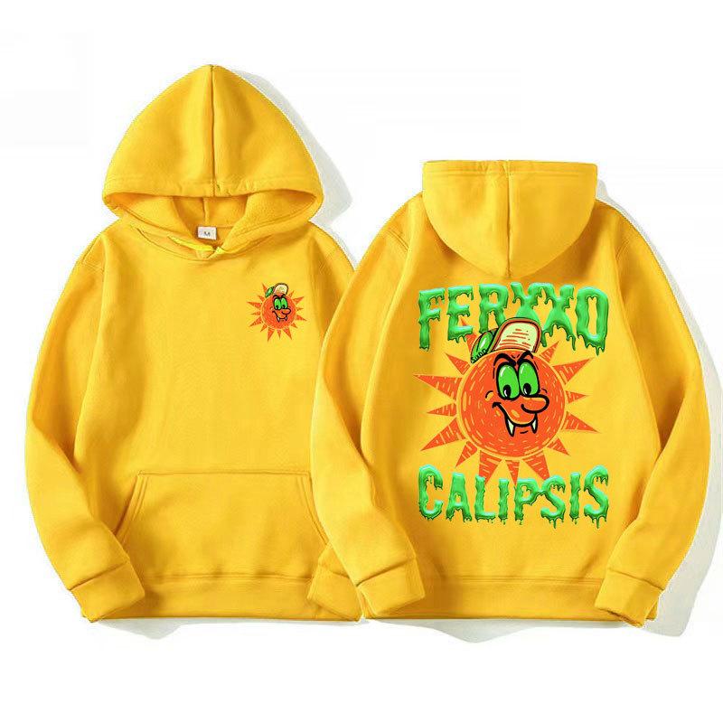 Ferxxo Calipsis Potisk Módní Mikina Ležérní Oversized Unisex Podzim Zima Flísová Streetwear Topy Pánské Sudaderas