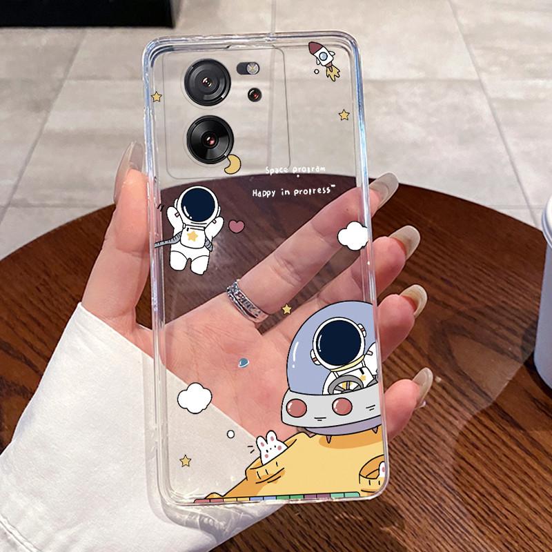 Jelly Casing For Xiaomi 13T Coque For Xiaomi 13T Pro Clear Silicone Soft TPU Back Cover Cute Cat Rabbit Heart Protective Case