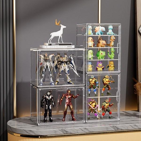 Vitrine Acrylique Transparente 18x18x18 – Empilable, Anti-poussière – Pour Figurines, Bijoux, Collection