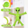Suction Cup Telescopic Tube Alien Toys Variable Decompression Kids Early Education Puzzle Toys Fun DIY Interactive Game Props