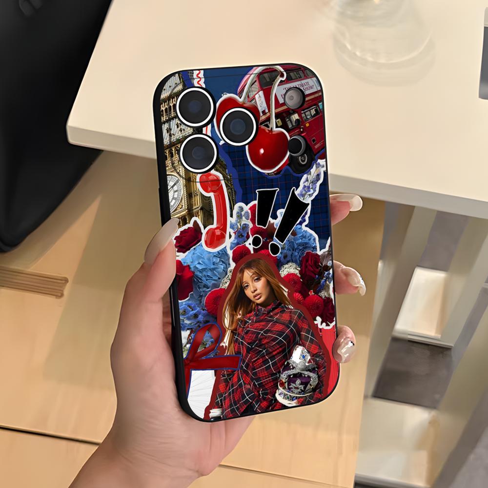 Singer Pink P-Pantheress Phone Case For IPhone 17 Air 16 E Pro Max 15 14 13 Mini 12 Pro 11 Max Plus Black Soft Shell