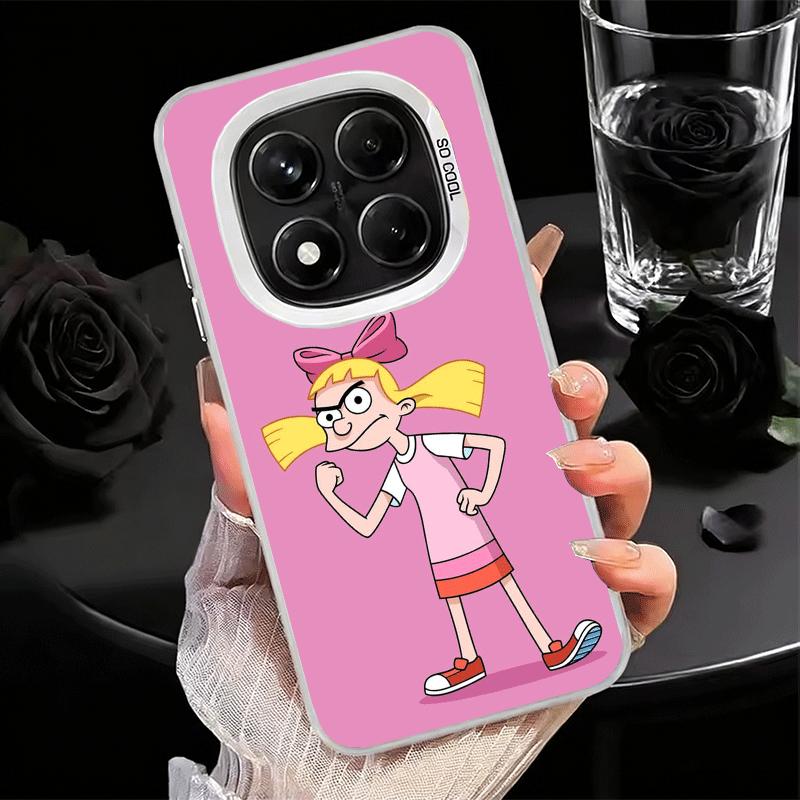 

Cartoon Hey Arnold Helga Soft Phone Case for Xiaomi Redmi Note 13 14 15 Pro Plus 12S 12 11S 11 11T 10S 10 Shockproof Cover Back Redmi Note 13 5G