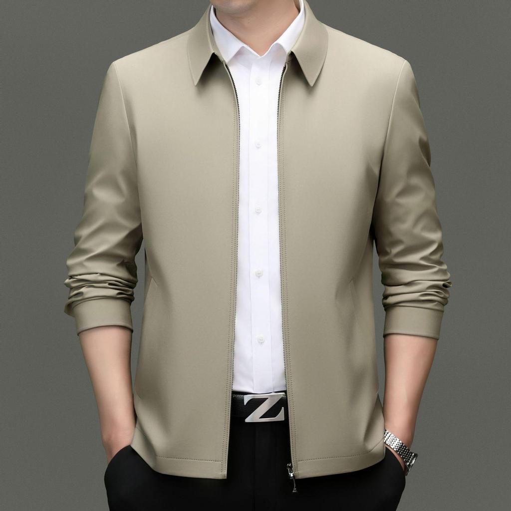 Men's 2025 Autumn/Winter Executive Jacket: Non-Iron, Wrinkle-Resistant Business Casual Outerwear