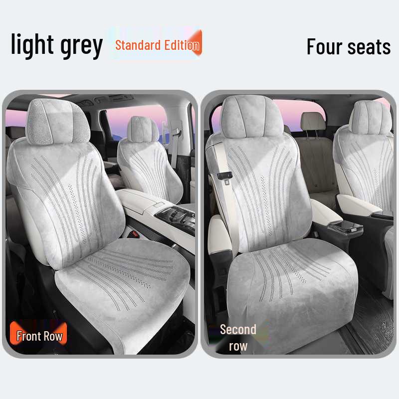 Universal All-Season Breathable Flocking Fabric Car Seat Cover for Denza D9 (202526)
