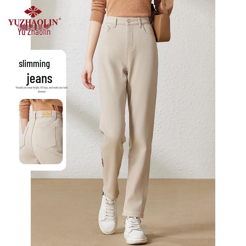 

Yuzhaolin Women s Straight-Leg Relaxed Fit Ankle Jeans M