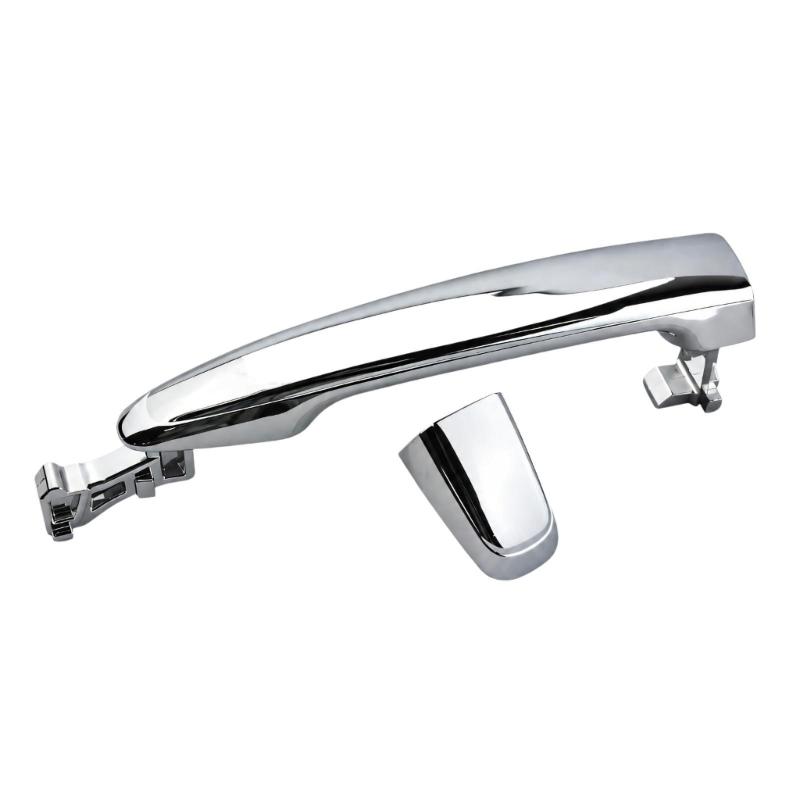 Vehicle Exterior Handle Replacement in Bright Reflective Metal, Check Part Number 69210 58010 and Original Structure