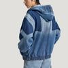 Adidas Originals Loose Fit Cotton Hooded Long Sleeve Denim Jacket Men jackets KR5056