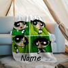Customizable The Powerpuff Girls Throw Blanket – Personalized Name, All-Season Cozy Snug Blanket, Machine Washable, Personalized Blanket
