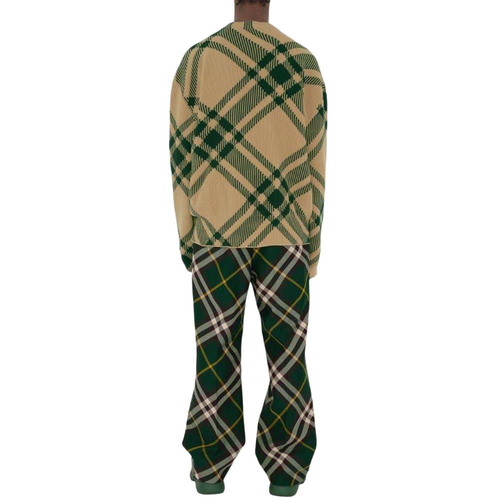 Burberry Check-pattern Intarsia-knit Cardigan 80830791