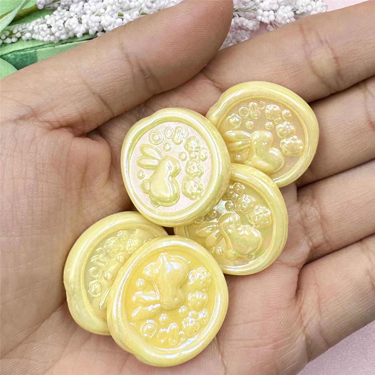 

Товары для вечеринок Кролик Геометрия Бисероплетение Аксессуары Материалы Ручной Работы 5 Шт. 24*25 мм Изготовление Поделок Для Ожерелья Серьги Изготовление Ювелирных Изделий Акриловые Бусины