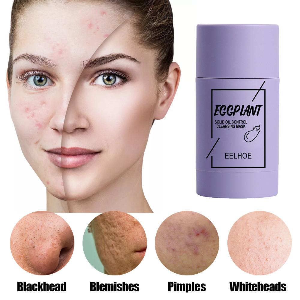 Purifying Stick Mask Oil Control And Anti-acne Eggplant Solid Fine