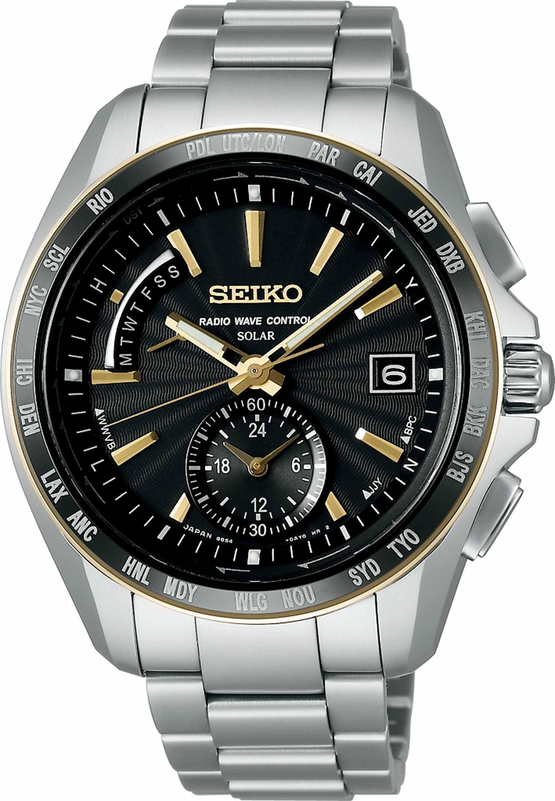 

[Seiko Watch] Brightz Solar Radio Modified Titanium Diamond Shield Sapphire Glass Super Clear Coating SAGA160 Silver