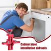 Cabinet Door Installation Jig Double-Hole Alignment With Adjustable Positioner Cabinet Door Mounting Support For Home Office