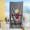 Haaland Customize Your Name Beach Towel Soft Durable Quick-Dry For Beach Bathroom Outdoor Swimming Pool Camping Picnic Yoga Diving Vacation Accessorie