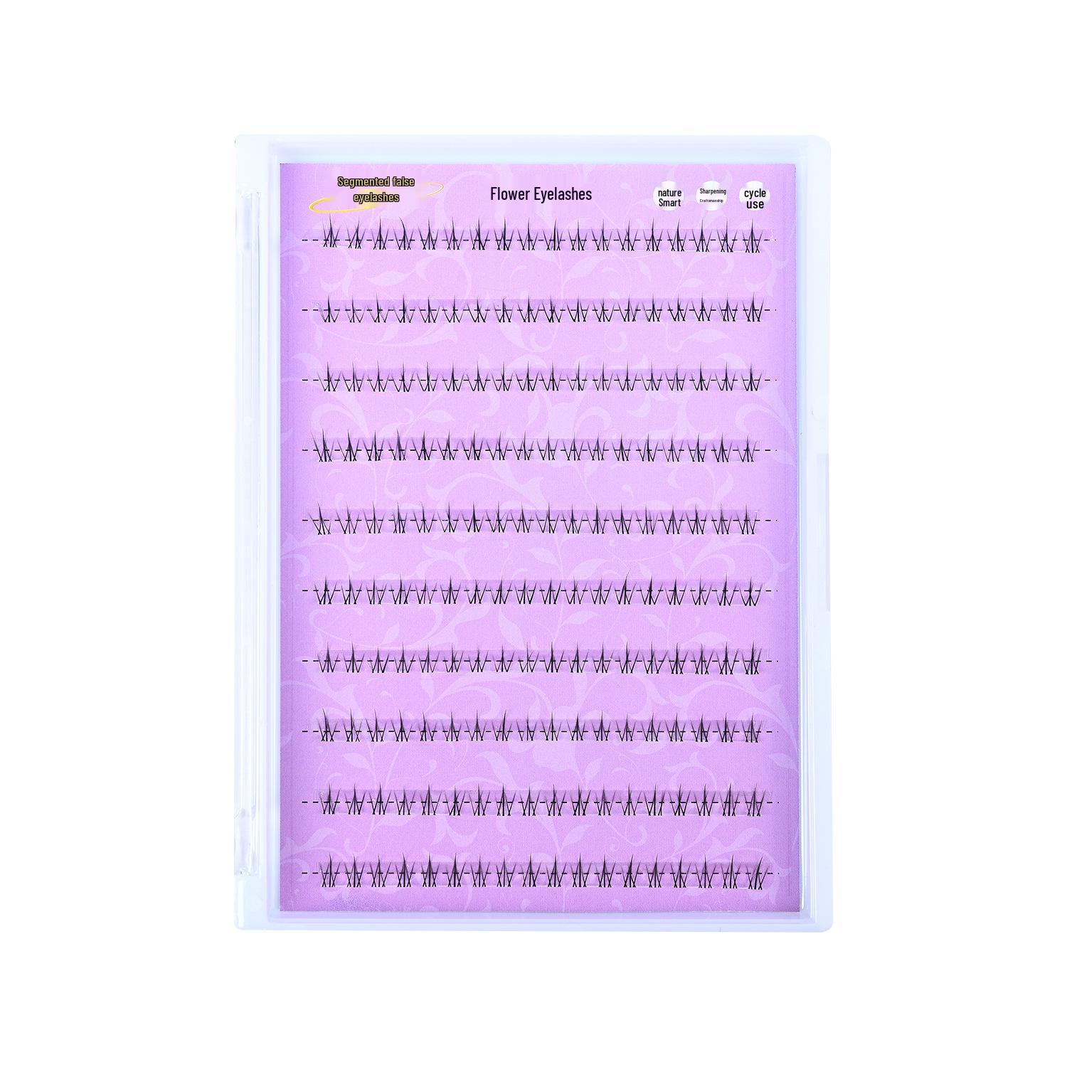 

Прозрачная лента большой вместимости для нижних ресниц - Десять рядов тонких, сегментированных маленьких язычков пламени