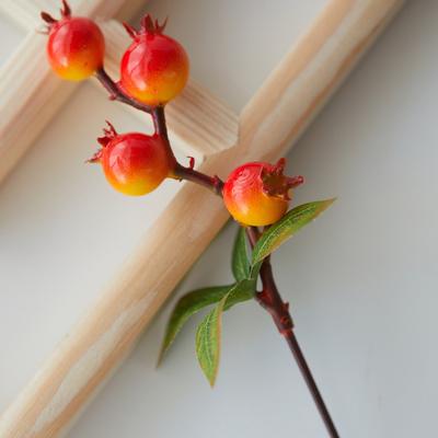 10pcs/lots Artificial Flower Fruit Small Fake Flower Crabapple Small Fruit Small Crabapple Fake Flower Simulation Small Apple Shooting Props