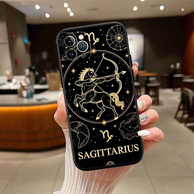12 Constellation Card Phone Case for Redmi Note 12 12S 12C 13 13C 13R 14 14S 14R 14C 11A 13X A3 A3X A4 A5 Pro Max Plus
