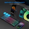 Colorful Bluetooth Magic Keyboard and Mouse Set for Mobile Devices & Tablets