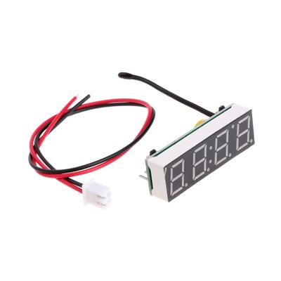 Digitales Auto LED elektronische Uhr Zeit Temperatur Spannung 3 in 1 Meter 12V 5-20V