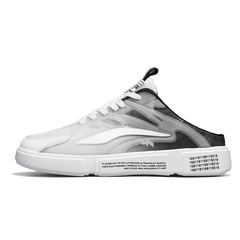 

Лето 2024 года. Полутапочки для мужчин. Модная мужская повседневная обувь на плоской подошве. Мягкая поддерживающая обувь. Мужские кроссовки. 42 чёрный