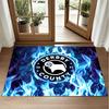 Derby County Football Design Crystal Velvet Rug Soft Decorative Mat for Bedroom Entrance