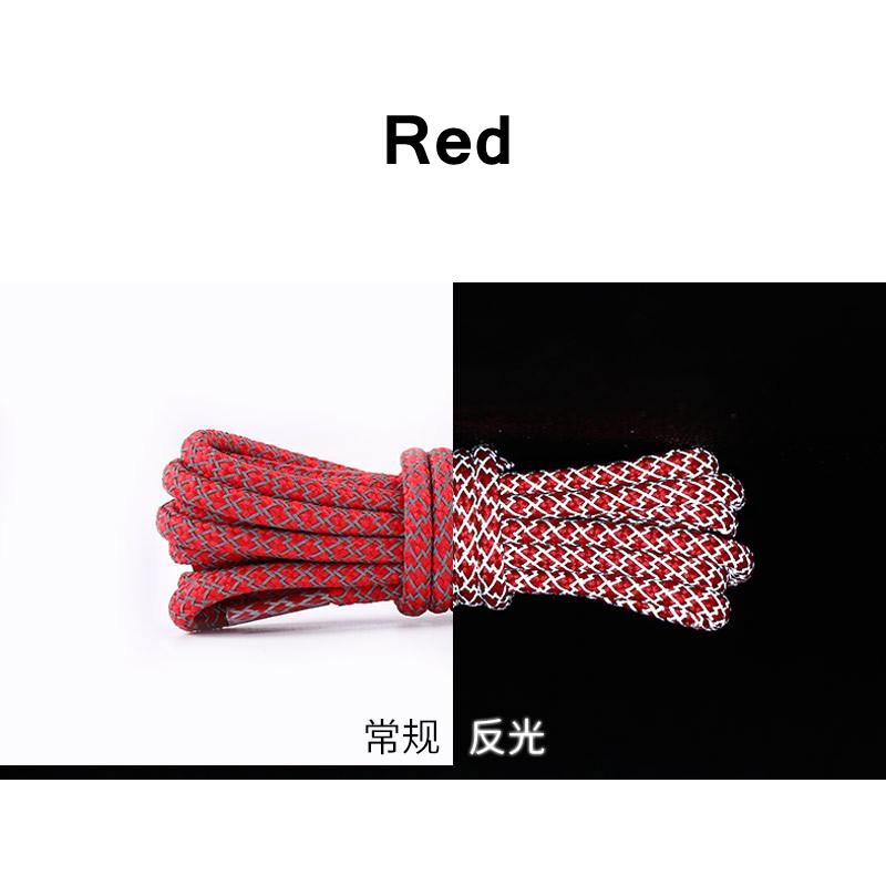 1 Pair NEW Reflective Sports Shoelace Round Rope Rhoelace Rtrong Light Shoelace Durable Shoelace Rope Length 100/120/140/160CM