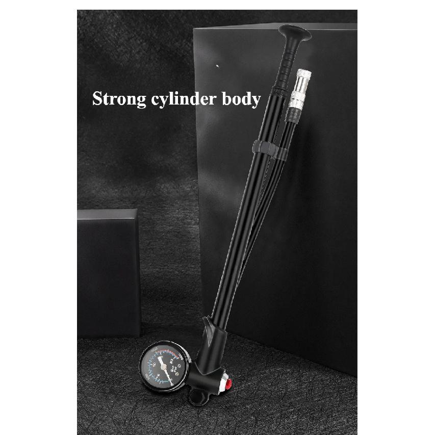 Light Pressure Cylinder Aluminum Alloy Front Fork Pump Rear Shocked Absorber Road Bicycle Inflatable 300PSI Bike Accessories