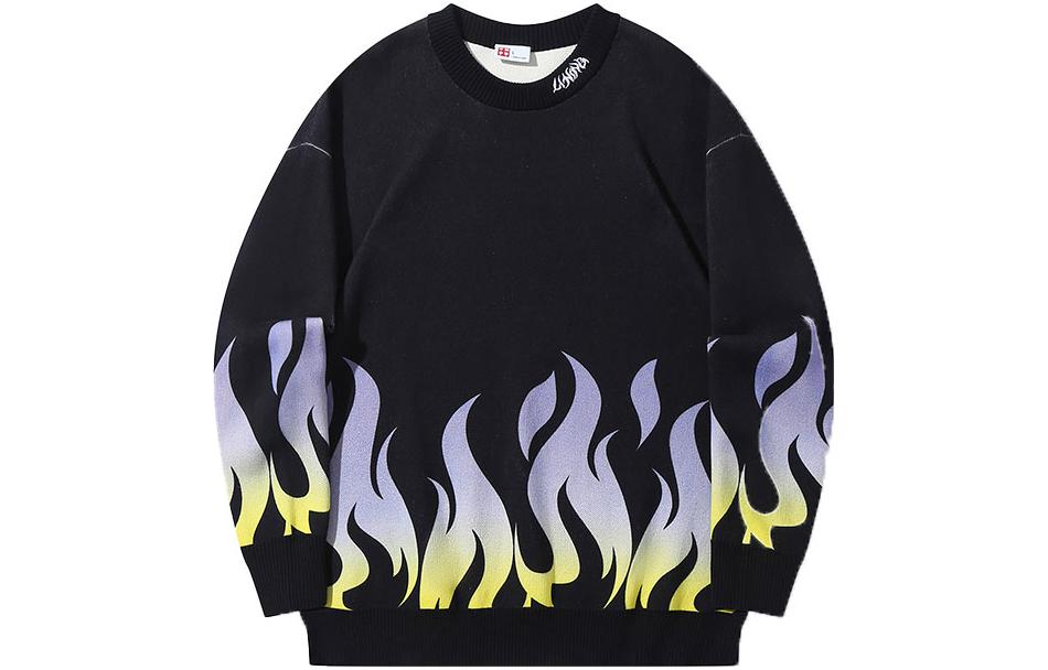 Li Ning Knitwear Unisex Black Crew Neck Moderate Other AMBT135-1 L