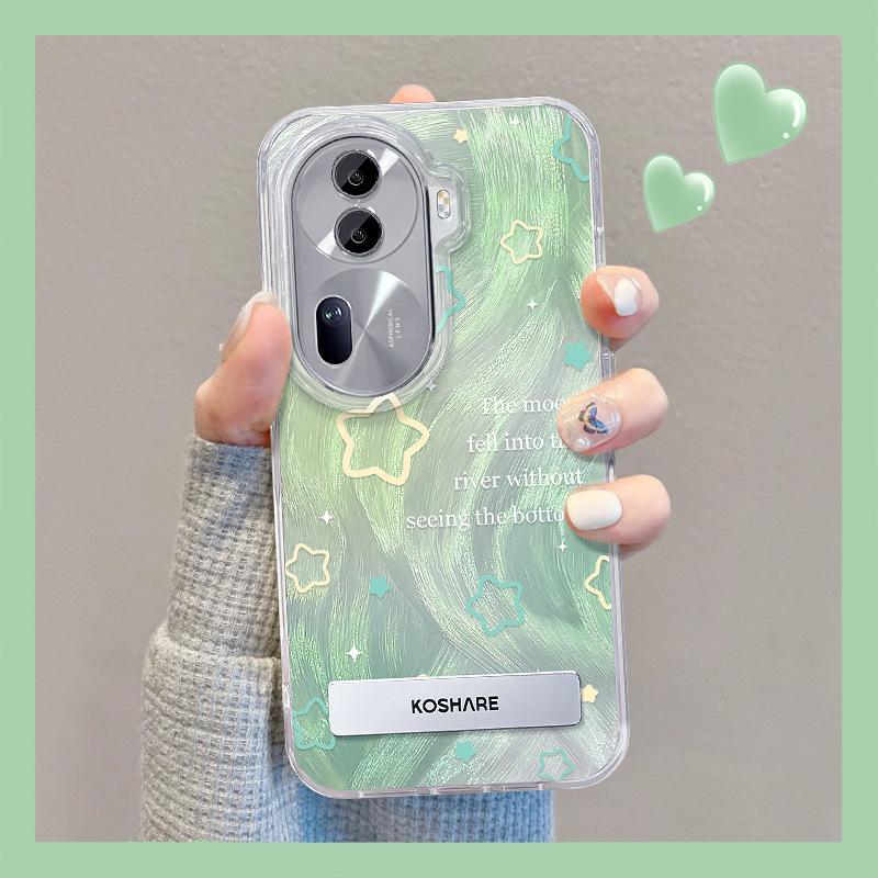 Applicable To Apple 15 Mobile Phone Case Iphone14pro Smudged Star Bracket Bracelet 13 Feather Yarn 12 High-end Xs/xr