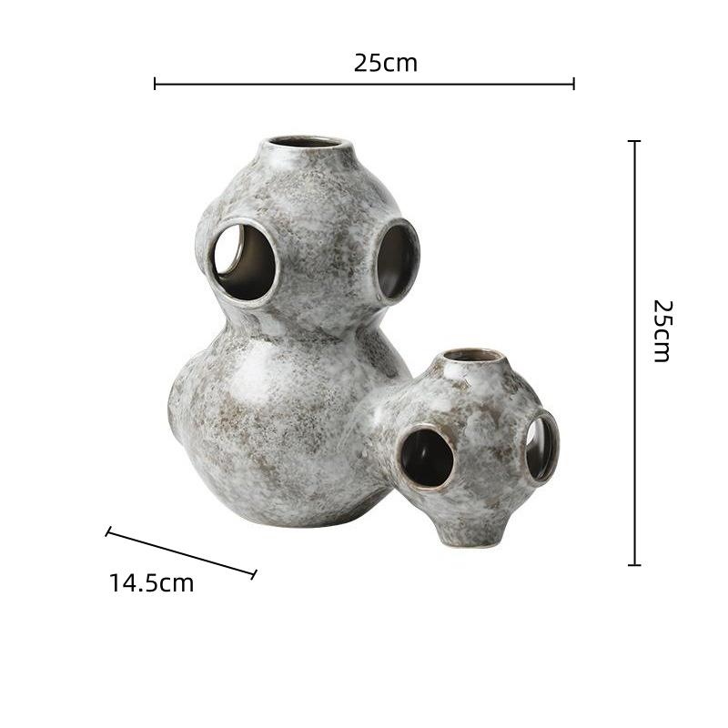 Ceramic Handicraft Abstract Planet Hollow Pipe Universe Ceramic Ornament Decorative Figurines Home Decoration Accessories