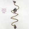 Colorful Cotton Rope Chewing and Climbing Toys for Parrots (Large, Medium, Small)