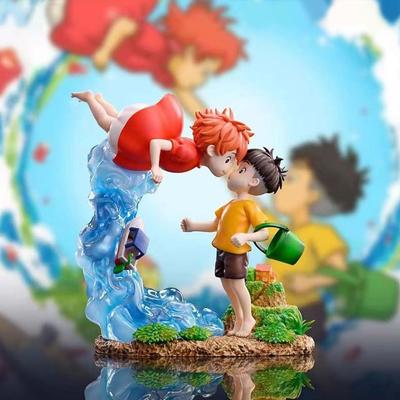 Ponyo On The Cliff Figure Ponyo Sou Sky Seagal Figure Pvc Statue Anime Action Figurine Model Doll Collection Toy Birthday Gift