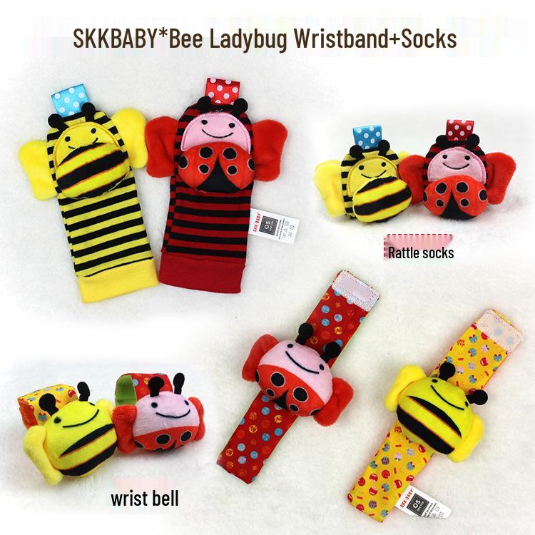 

Развивающий детский браслет-погремушка и носки для новорожденных (0-1 год)