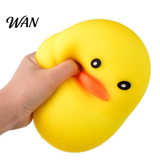 Squeeze Stress Ball Large Duck Reliever Slow Rise Soft TPR Anxiety Relief Toy for Adults Kids Sensory Figurine Desktop