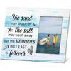 Beach Picture Frames 4x6, Beach House Decor, Love Picture Frame, Beach Trip Vacation Gifts, Gifts for Couples, Coastal Photo Frame -M01