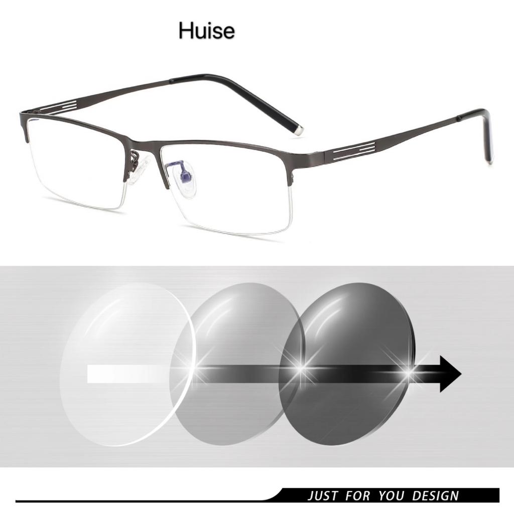 Titanium Alloy Photochromic Myopia Eyeglasses Women Men Prescription Spectacles Eyewear +0.5 +0.75 +1 +1.25 +1.5 +2 +2.5 To +6
