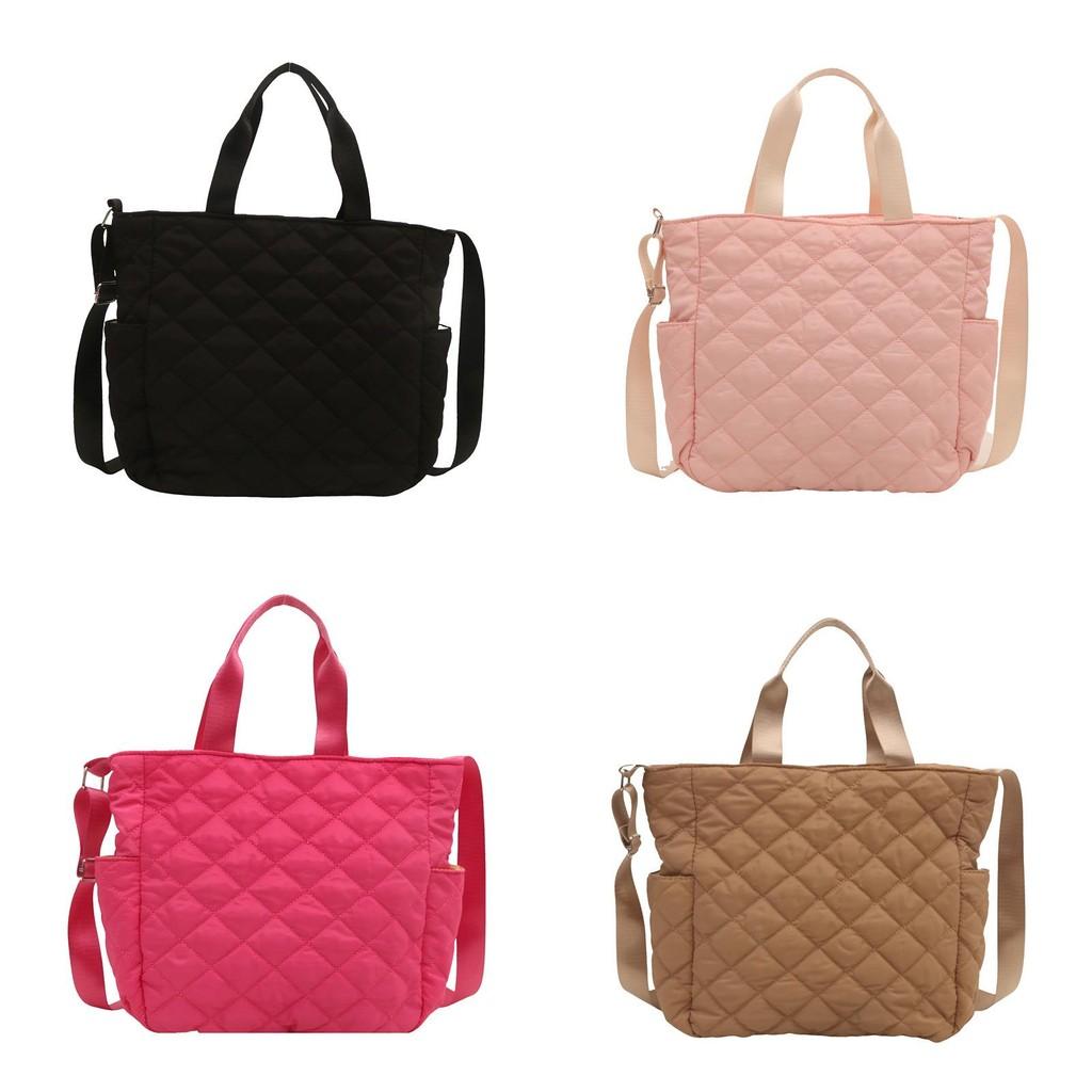 Stylish Large Capacity Tote Bag For Women In Urban Minimalist Design With Plaid Pattern